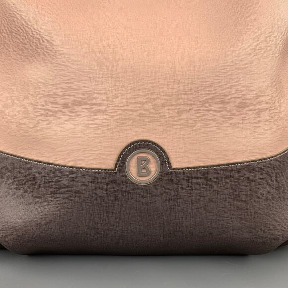 BEVINI Pink & Purple Color Block Leather Tote Handbag - Picture 2 of 9